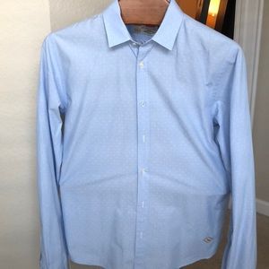 Scotch & Soda large light blue button down shirt